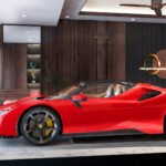Ferrari in living room