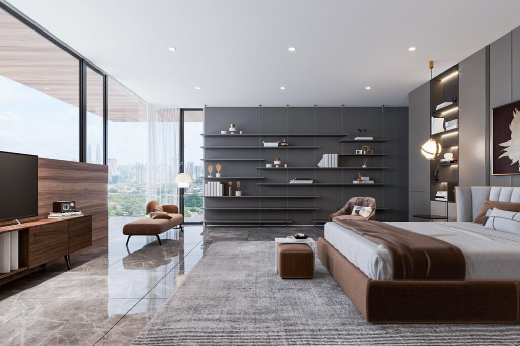open bedroom