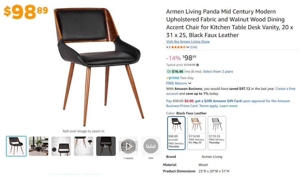 modern chair