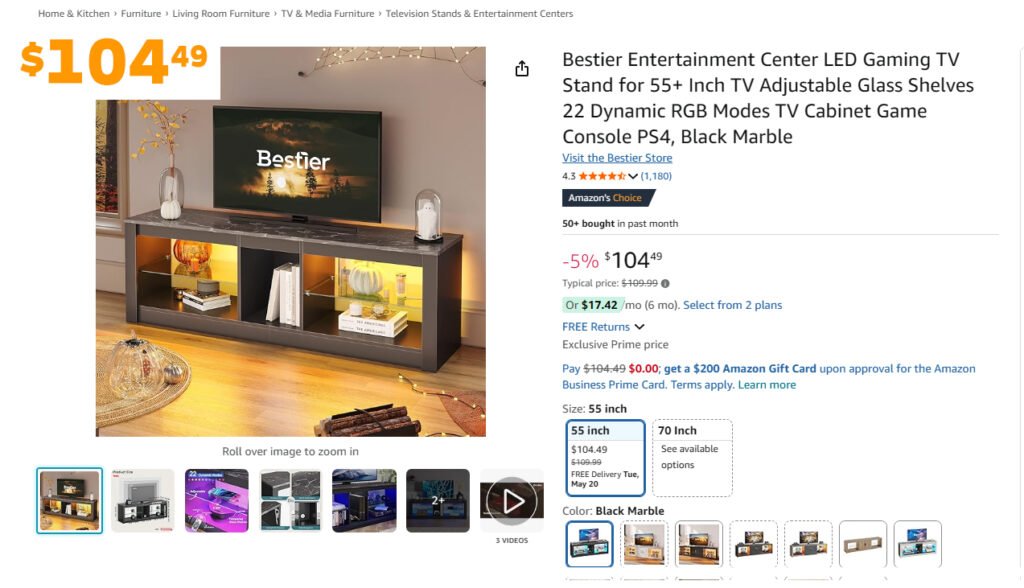 modern designer TV unit for living room