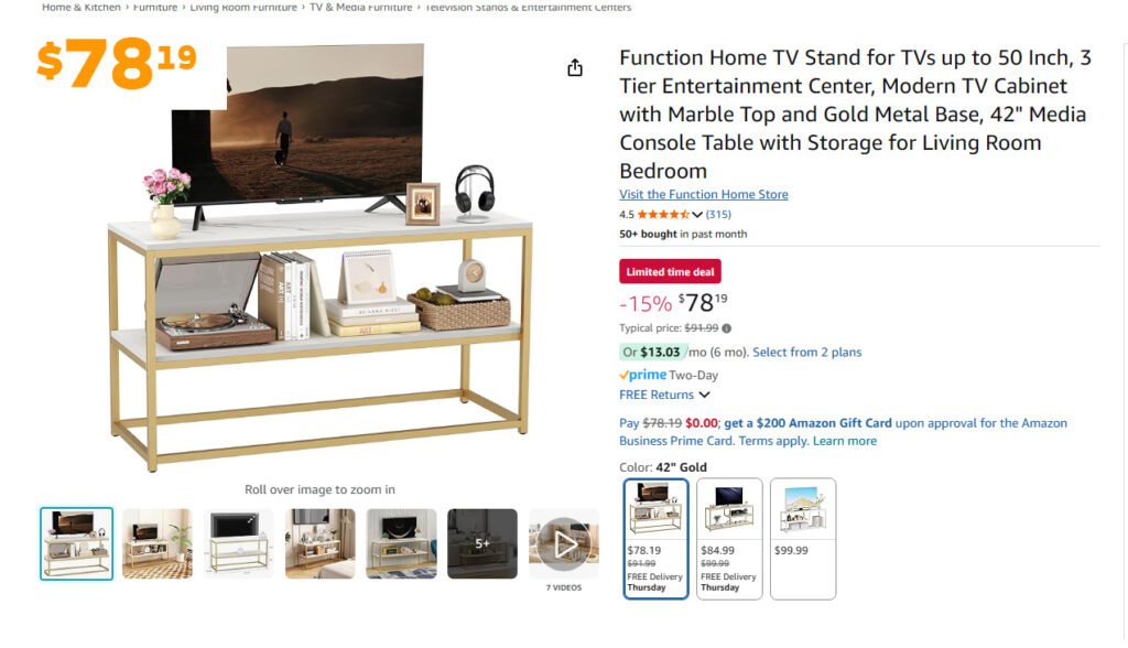 modern designer TV unit for living room