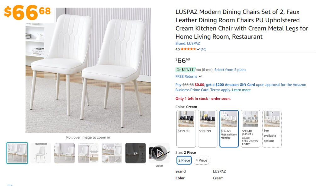 modern chair