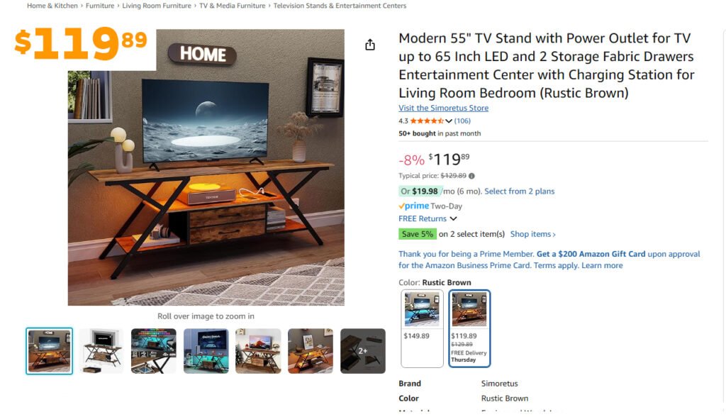 modern designer TV unit for living room