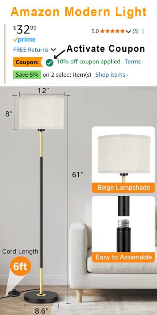 Amazon Modern Living room light