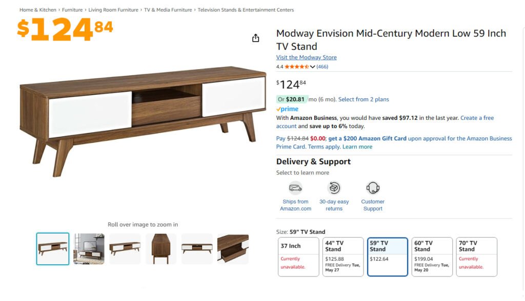 modern designer TV unit for living room