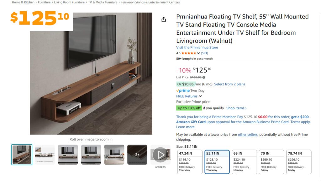 modern designer TV unit for living room