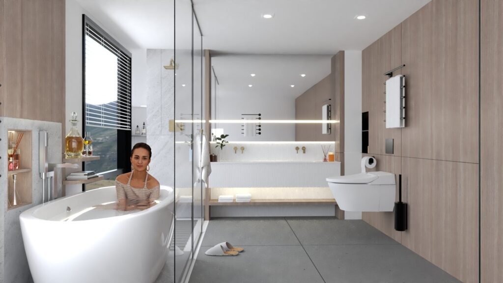 QRDesign_vietnam bathroom with bathtub_Bathroom
